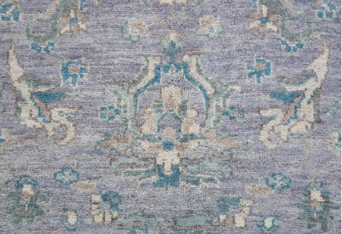 Chobi Purple Hand Knotted 51 X 70  Area Rug 700-157782 Image 6