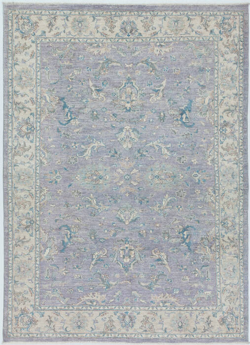 Chobi Purple Hand Knotted 51 X 70  Area Rug 700-157782 Image 0