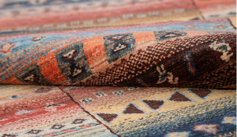 Chobi Multicolor Runner Hand Knotted 27 X 105  Area Rug 700-157800 Image 7