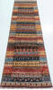 Chobi Multicolor Runner Hand Knotted 27 X 105  Area Rug 700-157800 Thumb 1