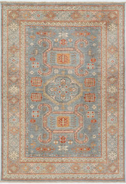 Chobi Grey Hand Knotted 4'10" X 6'11"  Area Rug 700-157806