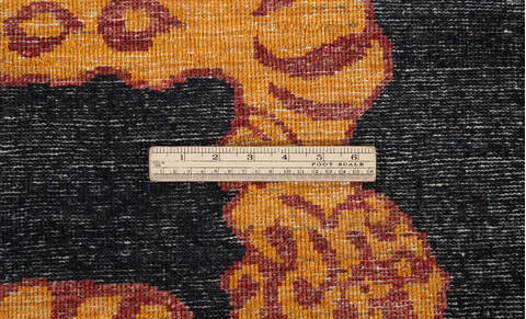Chobi Black Hand Knotted 32 X 50  Area Rug 700-157809 Image 8