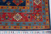 Kazak Blue Hand Knotted 55 X 710  Area Rug 700-157823 Thumb 5