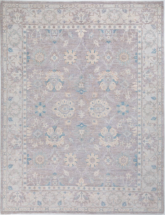 Chobi Grey Hand Knotted 80 X 104  Area Rug 700-157892 Image 0