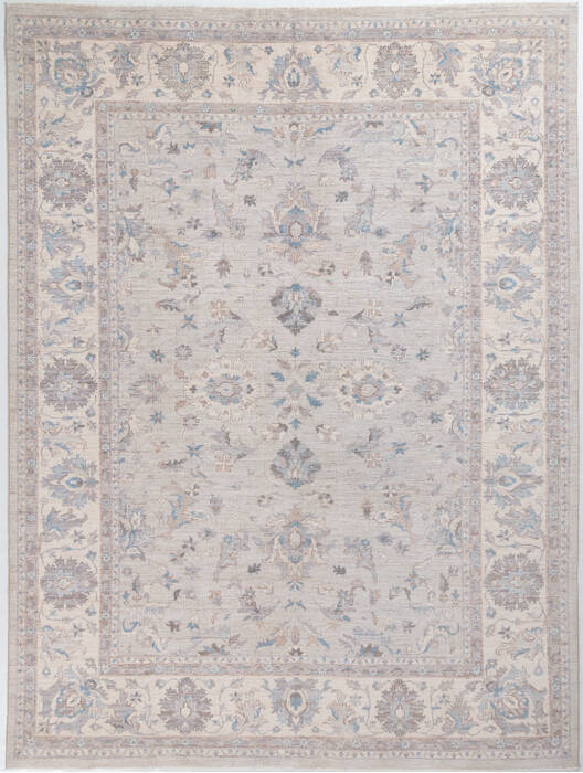 Chobi Light Gray Hand Knotted 810 X 118  Area Rug 700-157894 Image 0