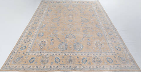 Chobi Yellow Hand Knotted 810 X 120  Area Rug 700-157895 Image 1