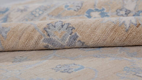 Chobi Yellow Hand Knotted 810 X 120  Area Rug 700-157895 Image 7