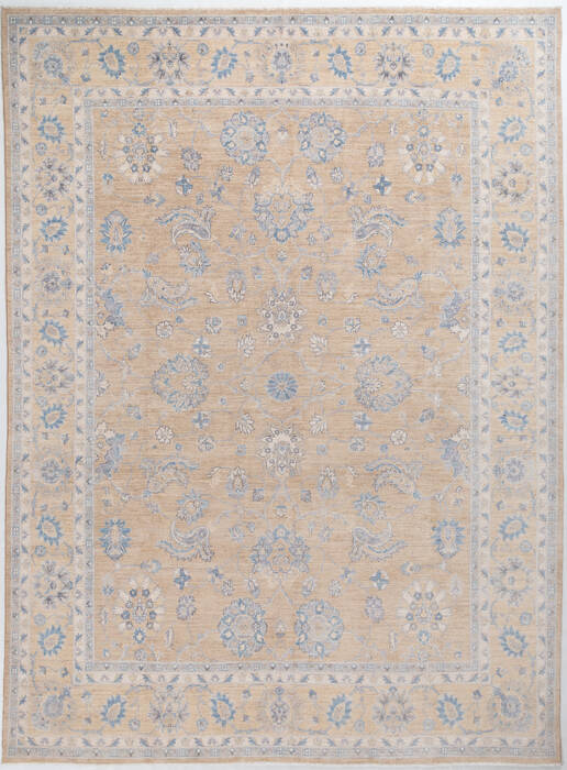Chobi Yellow Hand Knotted 810 X 120  Area Rug 700-157895 Image 0