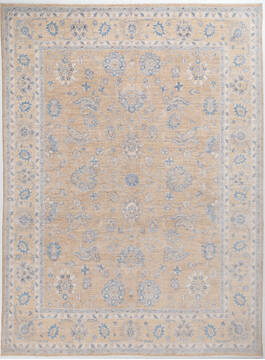 Chobi Yellow Hand Knotted 8'10" X 12'0"  Area Rug 700-157895