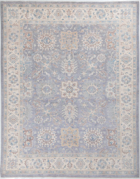 Chobi Light Blue Hand Knotted 80 X 102  Area Rug 700-157896 Image 0