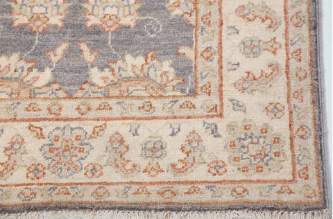 Chobi Grey Runner Hand Knotted 28 X 910  Area Rug 700-157932 Image 4