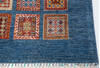 Chobi Blue Runner Hand Knotted 211 X 104  Area Rug 700-157946 Thumb 4