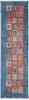 Chobi Blue Runner Hand Knotted 211 X 104  Area Rug 700-157946 Thumb 0