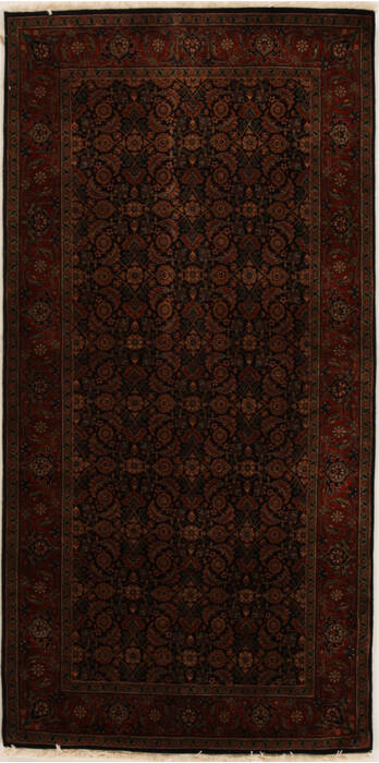 Herati Black Hand Knotted 311 X 711  Area Rug 250-16015 Image 0