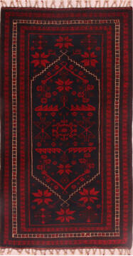 Persian Baluch Red Rectangle 4x6 ft Wool Carpet 16395