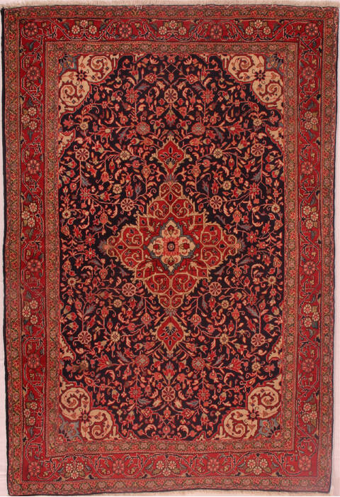 Jozan Blue Hand Knotted 46 X 69  Area Rug 400-16413 Image 0