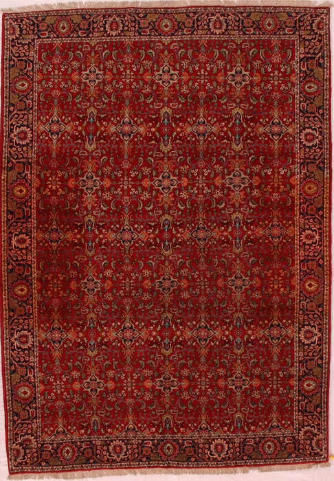 Bidjar Red Hand Knotted 69 X 96  Area Rug 400-16417 Image 0