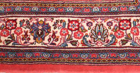Sarouk Purple Hand Knotted 73 X 103  Area Rug 400-16419 Image 5