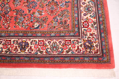 Sarouk Purple Hand Knotted 73 X 103  Area Rug 400-16419 Image 11