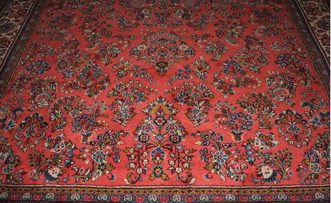 Sarouk Purple Hand Knotted 73 X 103  Area Rug 400-16419 Image 12