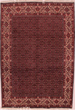 Persian Bidjar Purple Rectangle 7x10 ft Wool Carpet 16421
