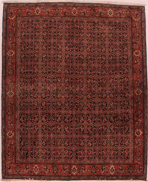 Persian Bidjar Blue Square 7 to 8 ft Wool Carpet 16423