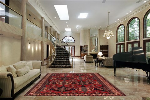 Bakhtiar Red Hand Knotted 71 X 103  Area Rug 400-16425 Image 1