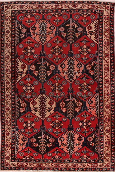 Bakhtiar Red Hand Knotted 71 X 103  Area Rug 400-16425 Image 0