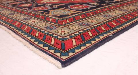 Turco-Persian Blue Hand Knotted 66 X 97  Area Rug 400-16429 Image 4