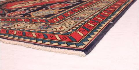 Turco-Persian Blue Hand Knotted 66 X 97  Area Rug 400-16429 Image 5