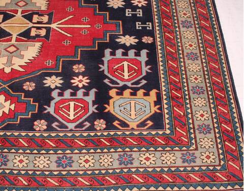 Turco-Persian Blue Hand Knotted 66 X 97  Area Rug 400-16429 Image 9