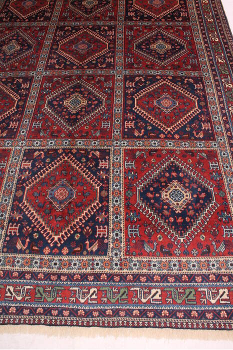 Yalameh Red Hand Knotted 71 X 95  Area Rug 400-16430 Image 5