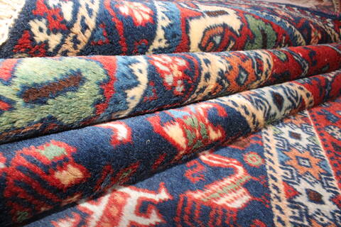 Yalameh Red Hand Knotted 71 X 95  Area Rug 400-16430 Image 9