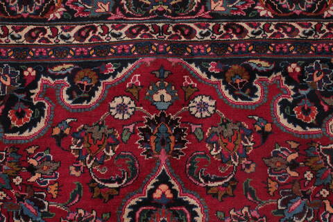 Mashad Red Hand Knotted 69 X 101  Area Rug 400-16434 Image 19