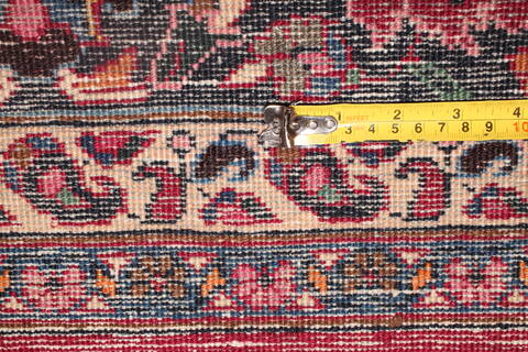 Mashad Red Hand Knotted 69 X 101  Area Rug 400-16434 Image 23