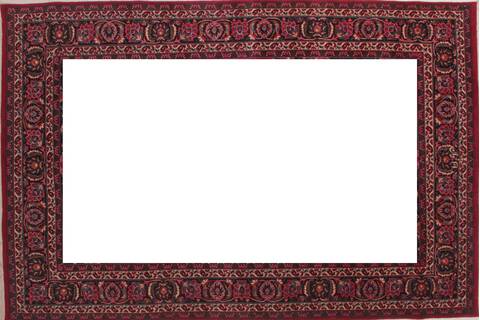 Mashad Red Hand Knotted 69 X 101  Area Rug 400-16434 Image 7