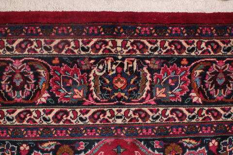 Mashad Red Hand Knotted 69 X 101  Area Rug 400-16434 Image 11