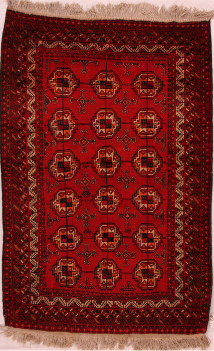 Bokhara Red Hand Knotted 310 X 59  Area Rug 400-16435 Image 0