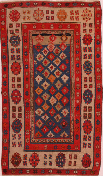 Turco-Persian Blue Hand Knotted 39 X 53  Area Rug 400-16445 Image 0