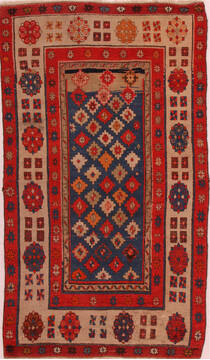 Turco-Persian Blue Hand Knotted 3'9" X 5'3"  Area Rug 400-16445