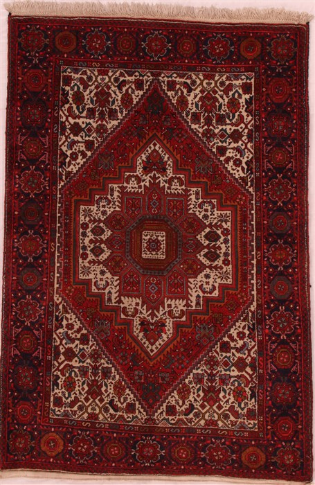 Zanjan Red Hand Knotted 34 X 410  Area Rug 400-16448 Image 0