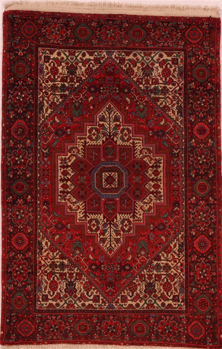 Zanjan Red Hand Knotted 34 X 50  Area Rug 400-16453 Image 0