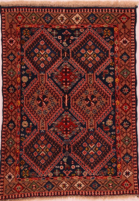 Yalameh Brown Hand Knotted 35 X 41  Area Rug 400-16455 Image 0