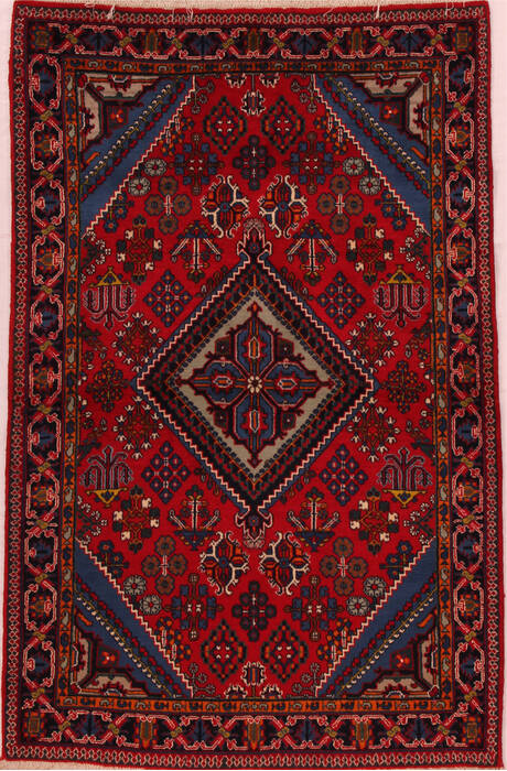 Joshaghan Red Hand Knotted 30 X 57  Area Rug 400-16456 Image 0