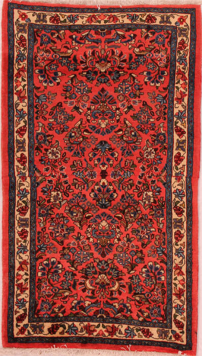 Sarouk Purple Hand Knotted 29 X 410  Area Rug 400-16464 Image 0