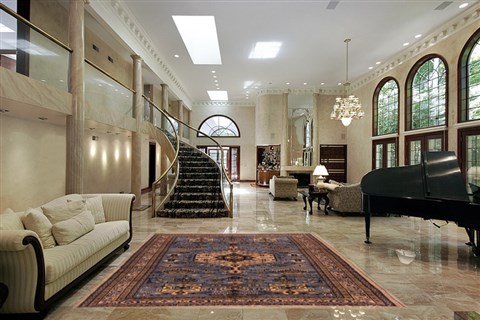 Ardebil Blue Hand Knotted 60 X 90  Area Rug 400-16470 Image 1