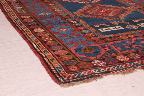 Shirvan Blue Hand Knotted 46 X 82  Area Rug 400-16472 Image 12