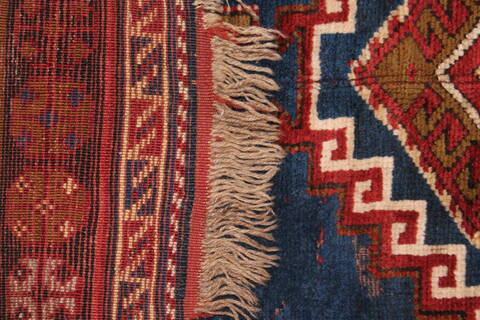 Shirvan Blue Hand Knotted 46 X 82  Area Rug 400-16472 Image 13