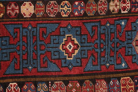 Shirvan Blue Hand Knotted 46 X 82  Area Rug 400-16472 Image 16
