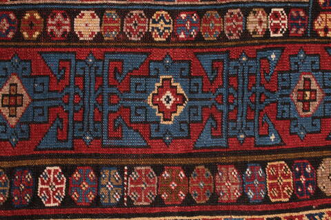 Shirvan Blue Hand Knotted 46 X 82  Area Rug 400-16472 Image 1